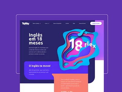 Topway Institutional Project design flat icon illustration typography ui ux vector web website