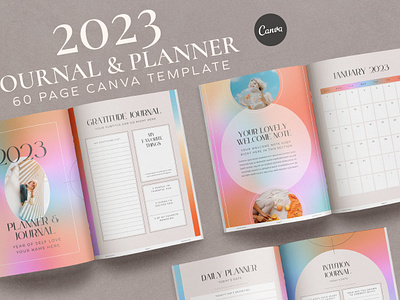 2023 Journal Planner Canva Template