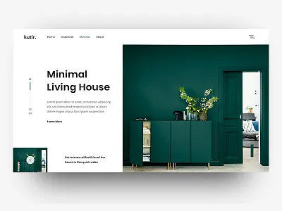 Kutir // Daily UI Inspiration android hero home app homepage house ios iphone landing page layout minimal psd realestate sketch ui ux web mobile design webdesign xd