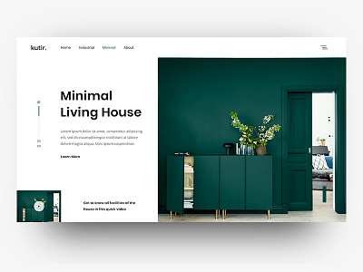 Kutir // Daily UI Inspiration android hero home app homepage house ios iphone landing page layout minimal psd realestate sketch ui ux web mobile design webdesign xd