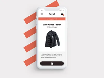 The Trend Shop - Phone Design acceptance app app design art brand branding clothing clothing brand design layout logo logo design moodboard typography ui uidesign ux ux design web design web developer