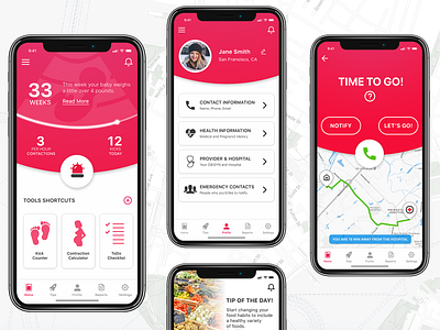 Pregnancy App Concept app design iphone app iphone app design mobile app mobile uiux pregnancy pregnancy app ui ui ux ui ux design ui desgin uiuxdesigner user inteface ux