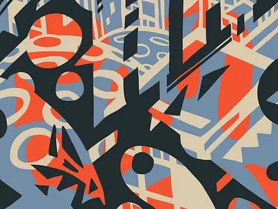 Buckminster and Hoops Pattern