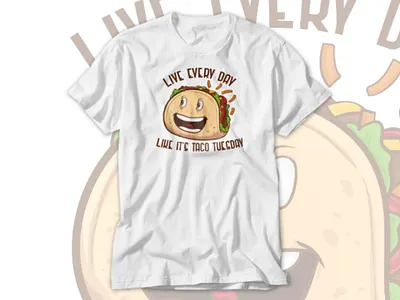 Tacos t-shirt design character design t shirt tacos