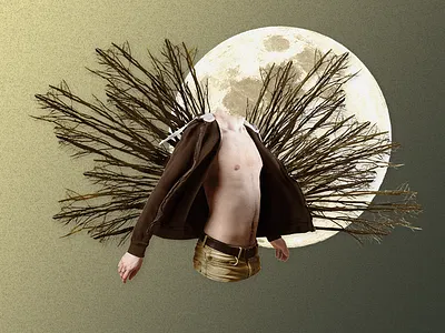 Moonlight Riots - Shot #01 book collage community degree design diploma ecv editing france gay graphic design lgbt moon moonlight photography surrealism surrealist writing