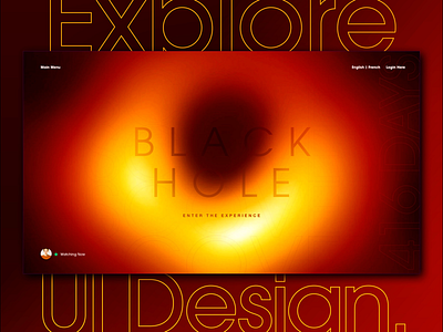 Black Hole UI black hole dailu ui uidesign uiux