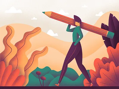 Creative journey art character creativity design digital art illustration procreate sketch