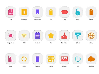 Basic Icons - [ Set 2 ] for Figma basic icons figma graphics prototype vector