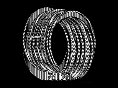 Letter O 36days adobe 36days o 36daysoftype 36daysoftype06 a letter a day abstract contest design digital art experimental typography font design graphic design letter letter art letter o minimalism monogram typography vector