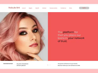 Landing page design ui web website