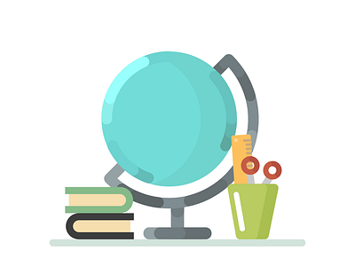 School stuff 2d 2d art 2d artist art design flat illustration vector