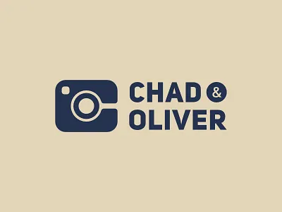 Chad & Oliver Photography branding icon identity logo minimalist modern simple symbol