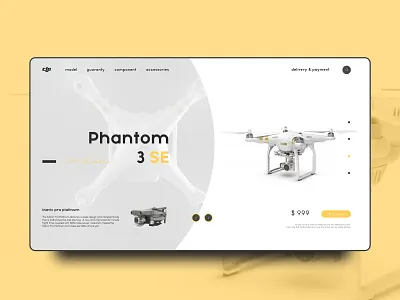 Quadcopter II design ui ux web