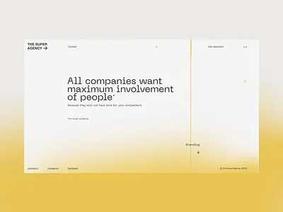theSuperAgency clean clear daily 100 design dribbble grid grid design grid layout simple design typography ui ui ux design uidesign uiux ux ux design web yellow