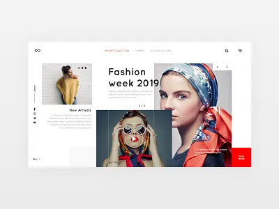 Fashion house landing page adobe xd broken grid desiginspiration design fashion landing page minimal ui uiux design ux web webdesign