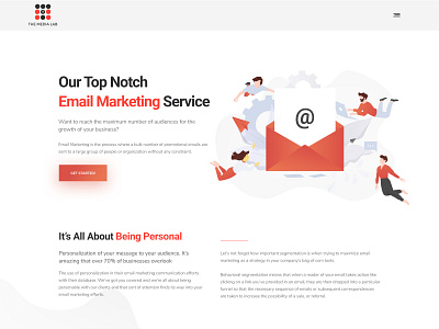 Email Marketing Page design the media lab web mobile design web design web design agency web design and development web design dubai