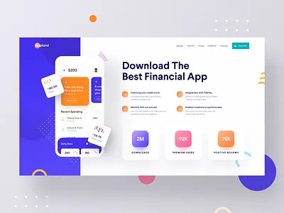 App Landing Web Ui app download app landing app landing page app web download landing page landing page template mobile app web