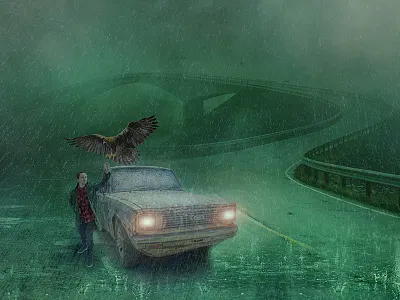 Rain moment design ilustration ui vector webdesign