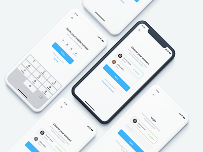 Parent and teacher profile login app app design clean edutech interaction design login minimal register school app