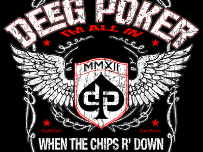 Deegpoker - Graphic Tee apparel design branding illustration tshirt design typography vector