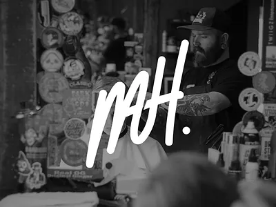 Mathew Harlan barber branding design flat icon illustration lettering minimal monoline typography vector