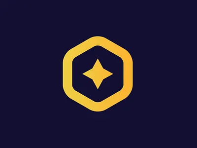 ShinyDice cube design dice logo mark star