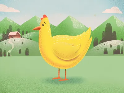 Chicken art direction branding design digital art flat icon icon design illustration illustrator logo logo design print procreate vector