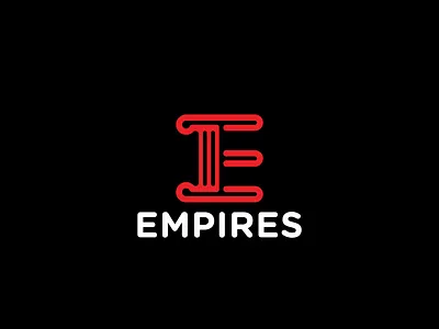Empires Logo corporate empire empires greek law legal letter lettering pillar stone