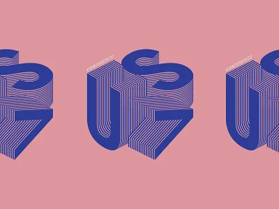 US> Conference 3d angle color conference dimension logo us