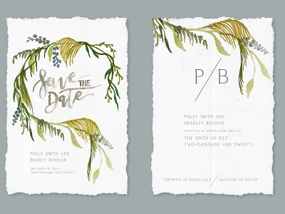 Wedding Stationary graphicdesign handpainted stationary typeography wedding invitation