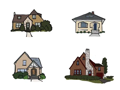 Elgin Houses illustration