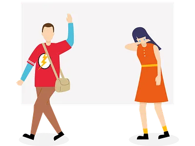 Post-Series Depression branding charachter character art character design design flat illustration illustrator simple ui vector