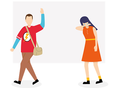 Post-Series Depression branding charachter character art character design design flat illustration illustrator simple ui vector