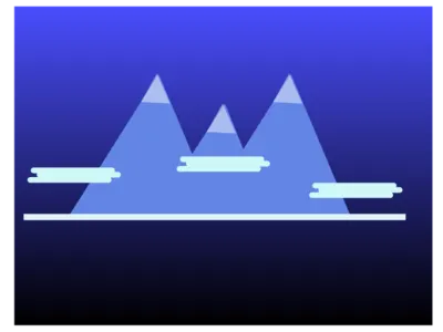 Mountain Evening vector