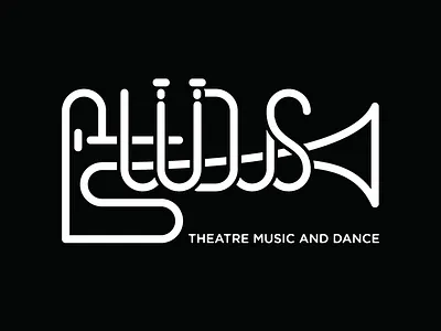 Ludus aplikasi desain identitas ikon ilustrasi logo mengetik merek minimal monoline tipografi type vektor