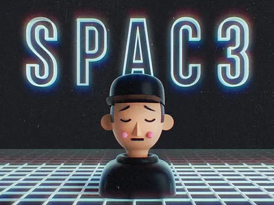 Spac3 3d album album art band c4d character design cinema 4d maxon music octane render single spotify