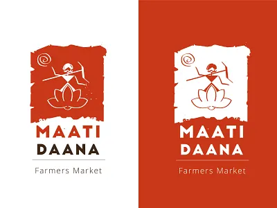 Farmer Logo branding design illustration india logo