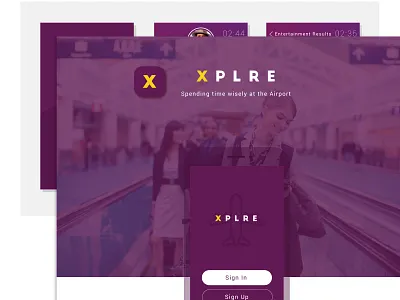Airport App Concept android app branding tech ui