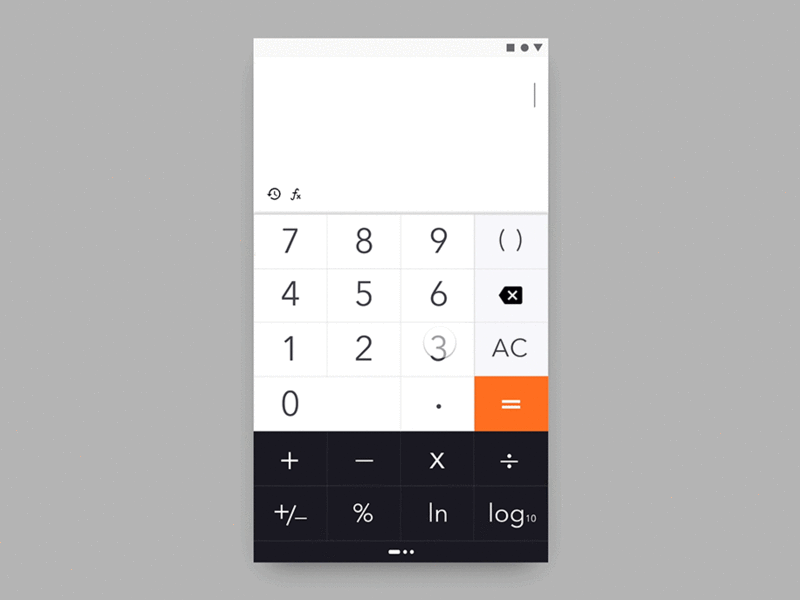 Daily UI #004 - Calculator 2d animation animation app animation calculator calculator ui dailyui dailyui 004 design graphic design invision invision studio invisionstudio mathematics mobile app design motion sketch app ui ux vector