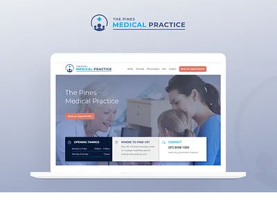 The Medical Practice Website Landing Page australia branding design figma healthcare landing page logo medical typography ui ux web website