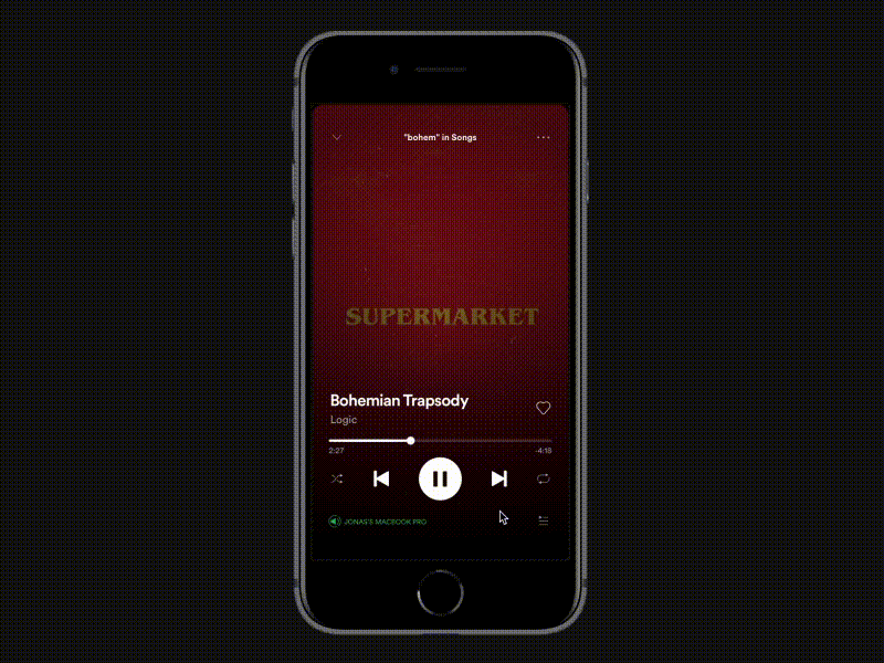 Spotify - "Share Songs with Friends" Feature Concept appdesign feed music share spotify ui uidesign uiinspiration uitrends uiux ux
