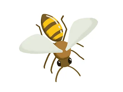 Just a Bee bee bee hive bees cute animal detail digital drawing graphic graphic art honey honeybee illustration illustration art natural nature save the bees