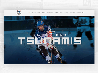 CE Barcelona Tsunamis – Club d'hoquei línia design sport ui web wordpress
