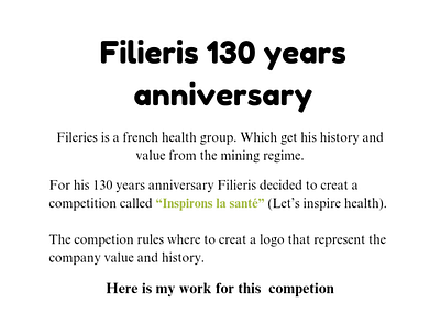 Filieris 130 years anniversary branding graphic design logo