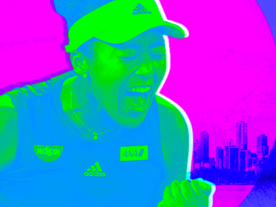 Naomi Osaka / Grand Slam Champion aapi design illustration naomi osaka photoshop sports tennis typography