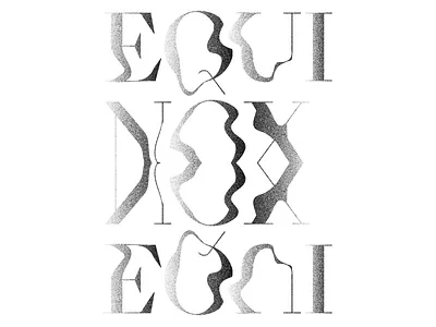 Equal Day and Night art black branding clean color design flat graphic design graphic illustration icon identity illustration lettering logo logotype minimal type typography vector