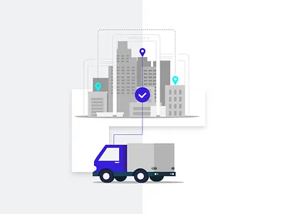 Intensifly Ligistics branding design illustration logistics ui web design