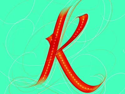 K / 36DaysOfType 36days calligraphy chalk j lettering procreate