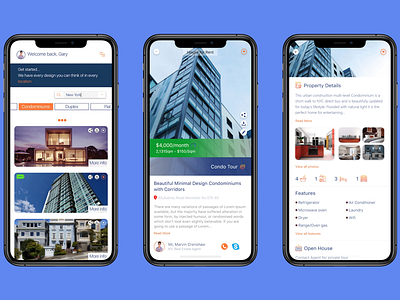Real estate app adobexd