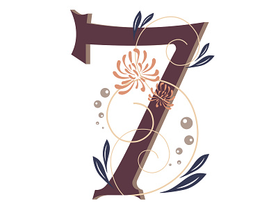 36 Days of Type... Number '7' 36daysoftype 36daysoftype 7 digitalwork priyankacallidesigns typogaphy